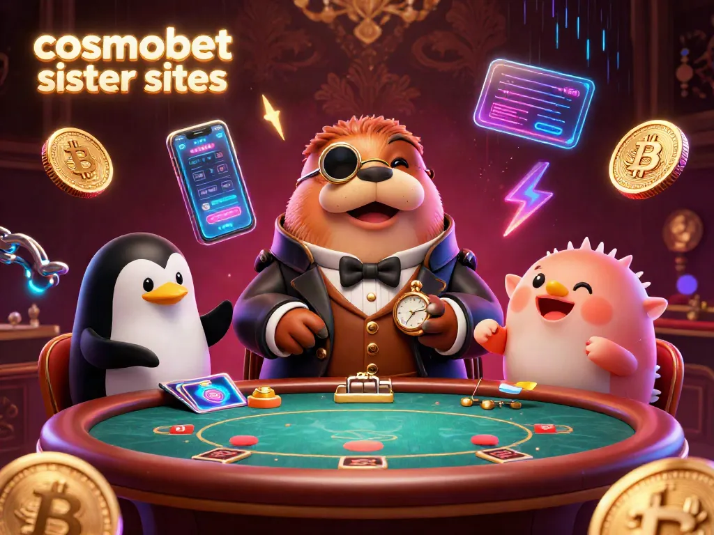Engage with cosmobet sister sites through a lively underwater poker game featuring a walrus, a penguin dealer, and a bluffing pufferfish.