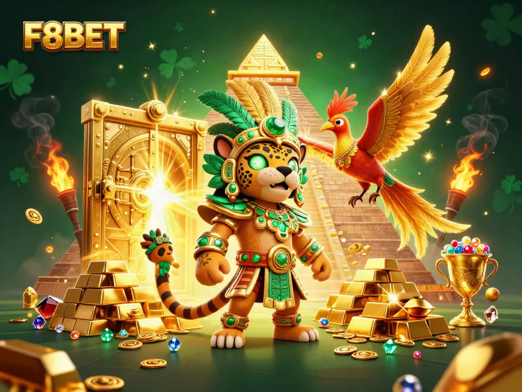 Win with F8BET in a vibrant 3D casino world, filled with treasures and excitement