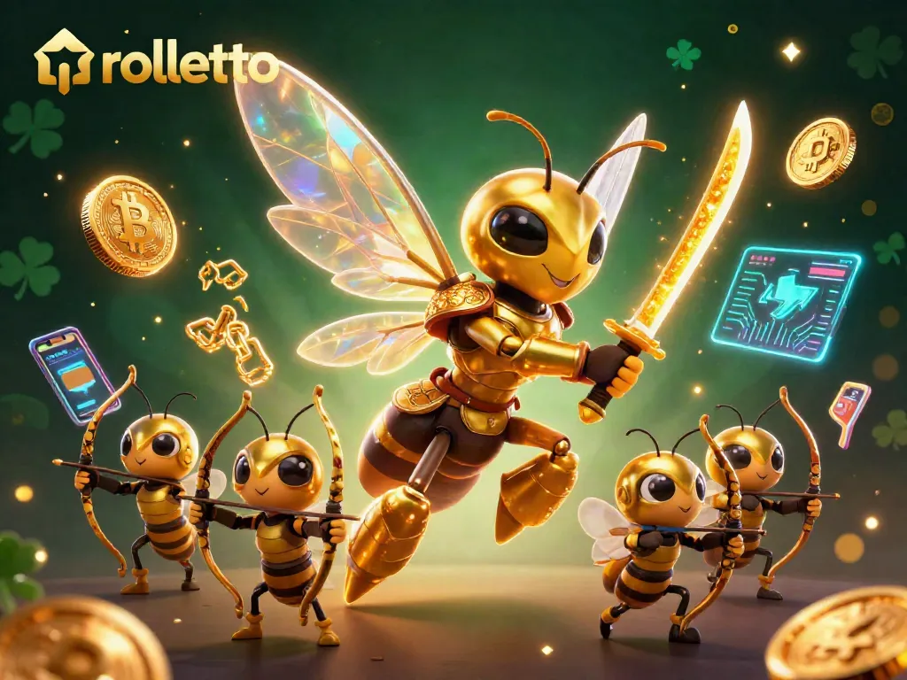 Experience rolletto with thrilling gameplay surrounded by rich visuals and vibrant crypto symbols.