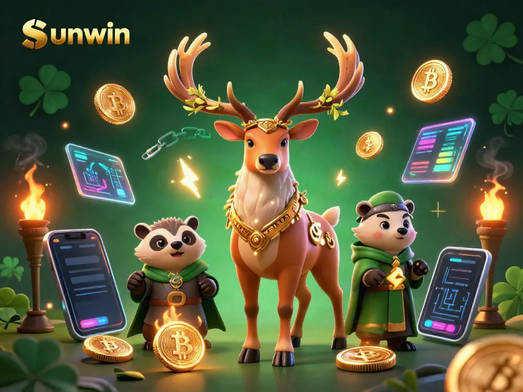 Win big with Sunwin's vibrant gaming experience featuring mythical characters and crypto elements.