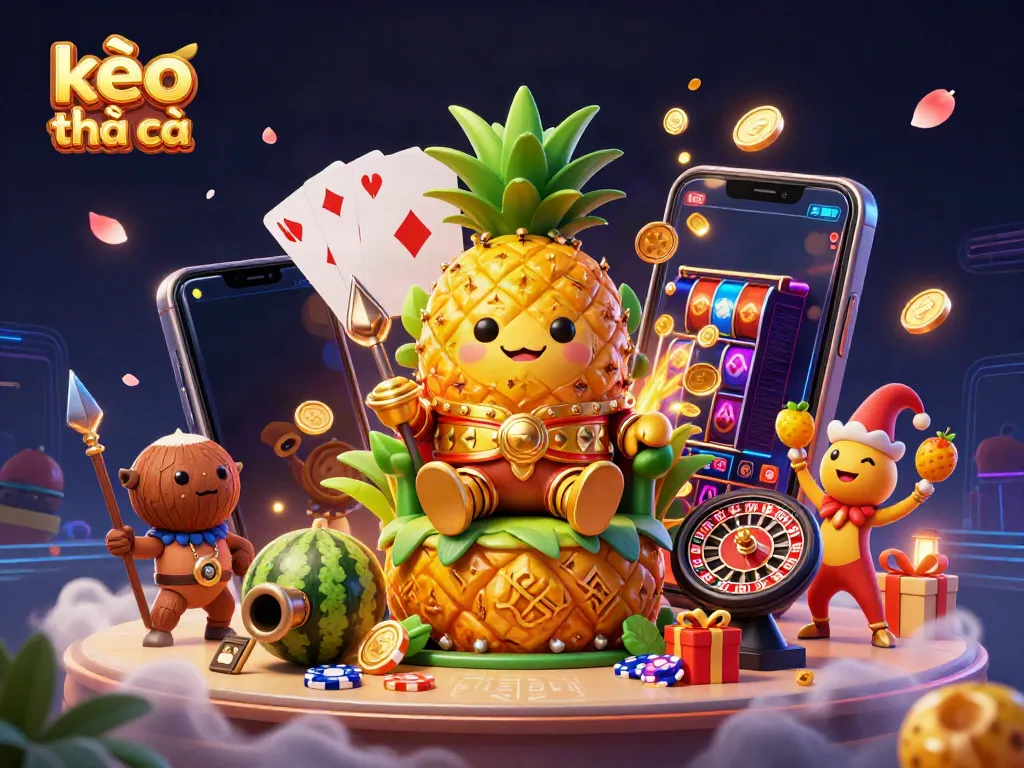 Place bets and watch kèo nhà cái come alive with vibrant characters and casino elements.