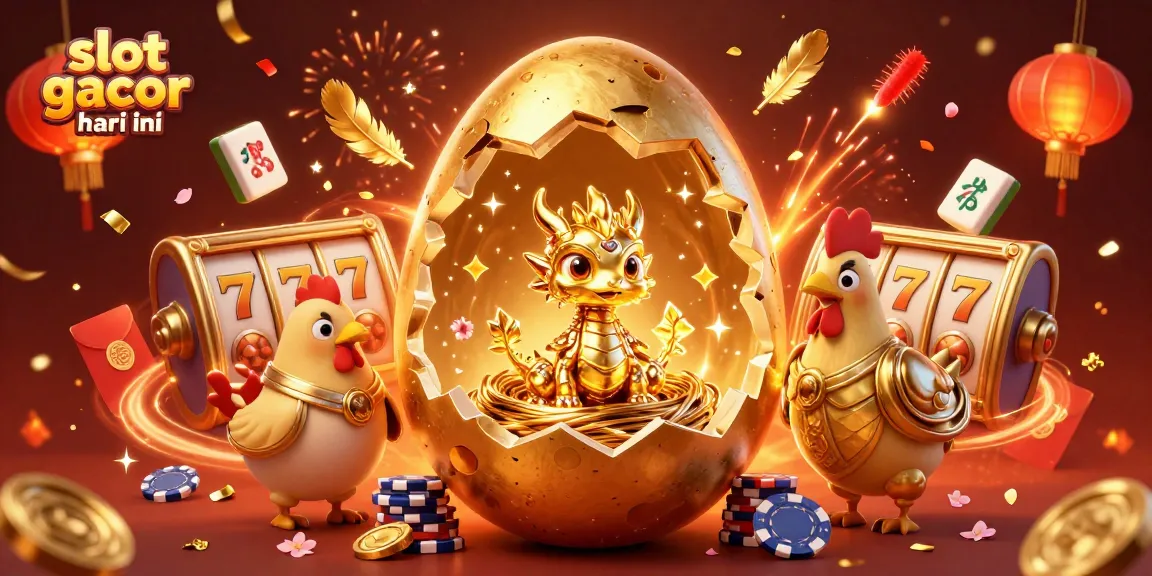 Experience the thrill of slot gacor hari ini with winning golden dragons and festive casino elements!