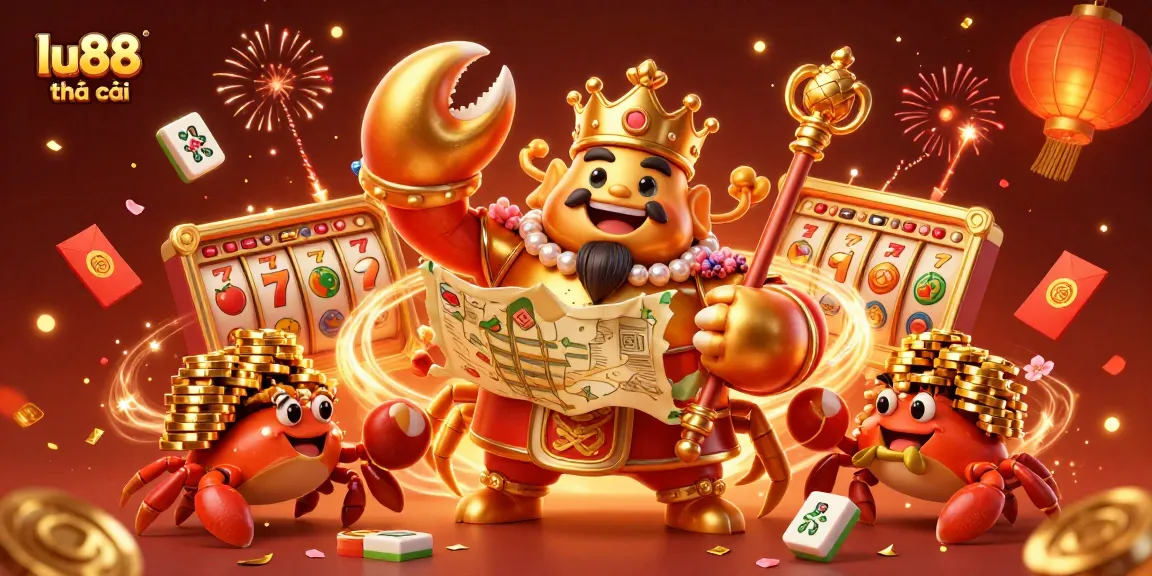 Experience thrilling gaming at lu88 nhà cái with golden crab emperor and vibrant casino elements.