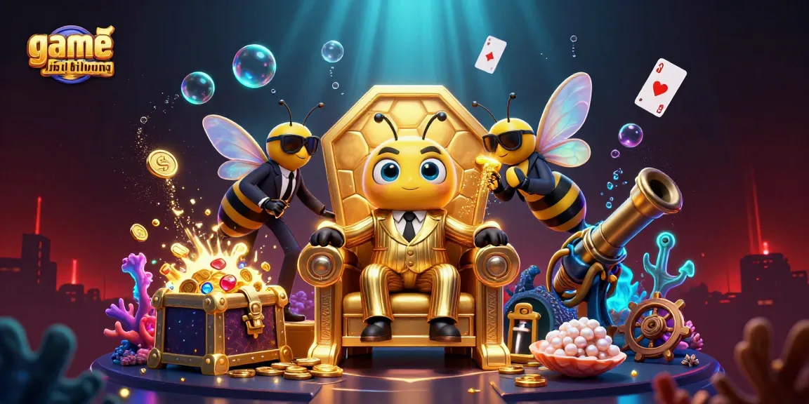 Experience game bai doi thuong with a vibrant casino scene featuring a cartoon mob boss and treasures.
