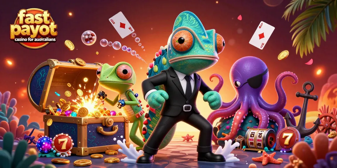 Experience the thrill of fast payout casino for australians with vibrant characters and action-packed elements.