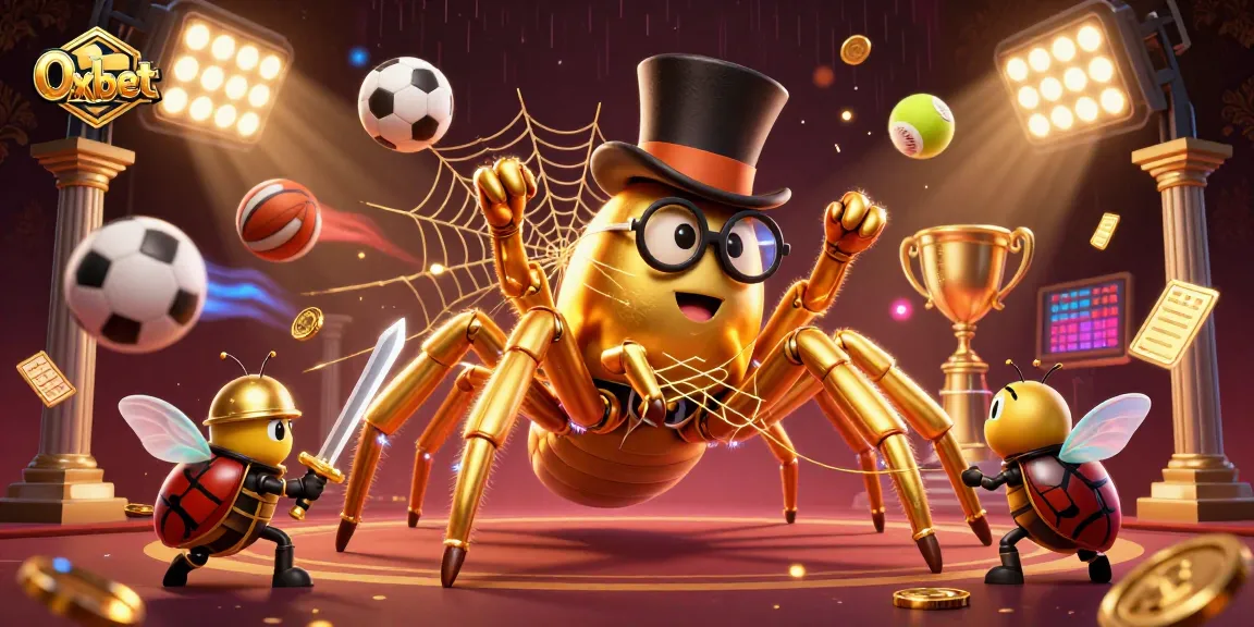 Experience the excitement of betting at Oxbet with dynamic sports elements and vibrant casino visuals.