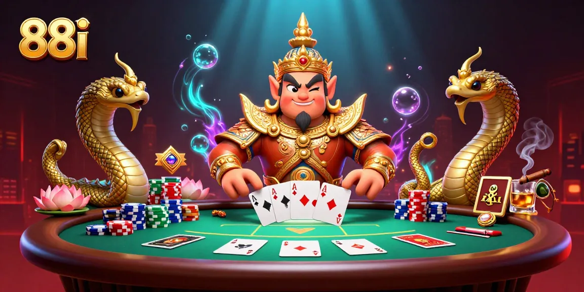Experience thrilling gameplay with 88i at the vibrant poker scene featuring colorful chips and cards.