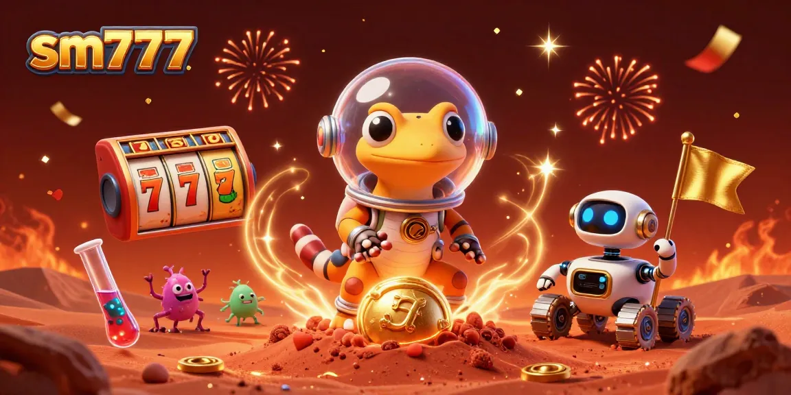 Spin the reels of sm777 in a vibrant casino scene filled with excitement and dynamic gaming elements.