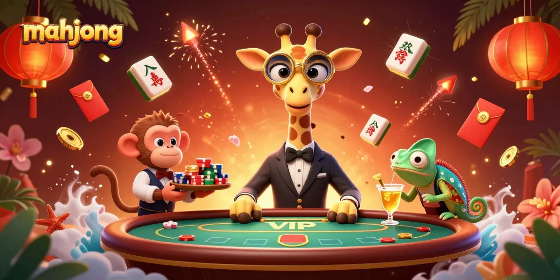 Experience exhilarating mahjong action with charming characters, festive decorations, and high-stakes excitement!